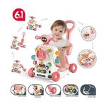 Jucarii, Copii si Bebe - Carucioare si articole de transport - Premergatoare - Premergator si Antemergator Multifunctional 6 in 1, Balansoar, Trotineta, Scuter, Centru Activitati, Roz, 6 Luni+ - Infinity.ro