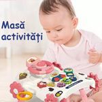 Jucarii, Copii si Bebe - Carucioare si articole de transport - Premergatoare - Premergator si Antemergator Multifunctional 6 in 1, Balansoar, Trotineta, Scuter, Centru Activitati, Roz, 6 Luni+ - Infinity.ro