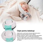 Casa si Gradina - Mobilier - Mobilier copii - Sisteme de siguranta - Casti Antifonice Pentru Copii si Bebelusi 3-36 luni, Protectie Auditiva, Prindere Sigura Fontanela, Bentita Elastica - Infinity.ro