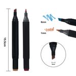 Carti si Birotica - Birotica - Instrumente de scris - Markere si carioci - Set 40 Markere Duble WePro Store, Profesionale, Subtire Si Gros, Cerneala Pe Baza De Alcool, Geanta Depozitare - Infinity.ro