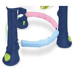 Jucarii, Copii si Bebe - Jucarii si jocuri - Jucarii de exterior - Balansoare copii - Premergator pentru copii cu centru de activitati, rotatie 360, Sunete, Lumini, Accesorii atractive, Albastru, 6 luni + - Infinity.ro