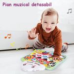 Jucarii, Copii si Bebe - Jucarii si jocuri - Jucarii de exterior - Balansoare copii - Saritor pentru copii cu centru de activitati si pian, 3 in 1, Baby jumper, Model leu, 6 luni + - Infinity.ro