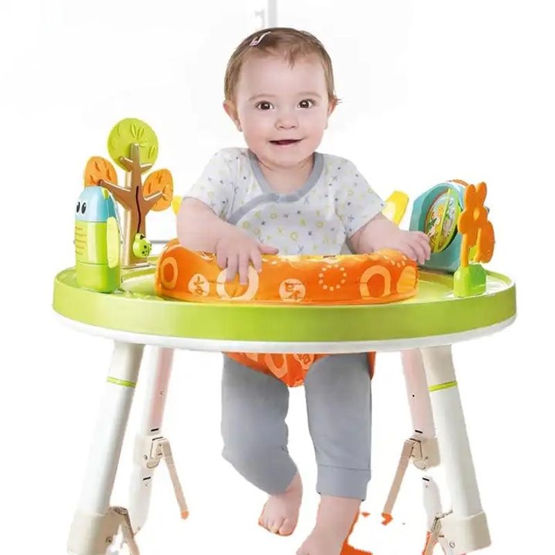 Jucarii, Copii si Bebe - Jucarii si jocuri - Jucarii de exterior - Balansoare copii - Saritor pentru copii cu centru de activitati si pian, 3 in 1, Baby jumper, Model leu, 6 luni + - Infinity.ro