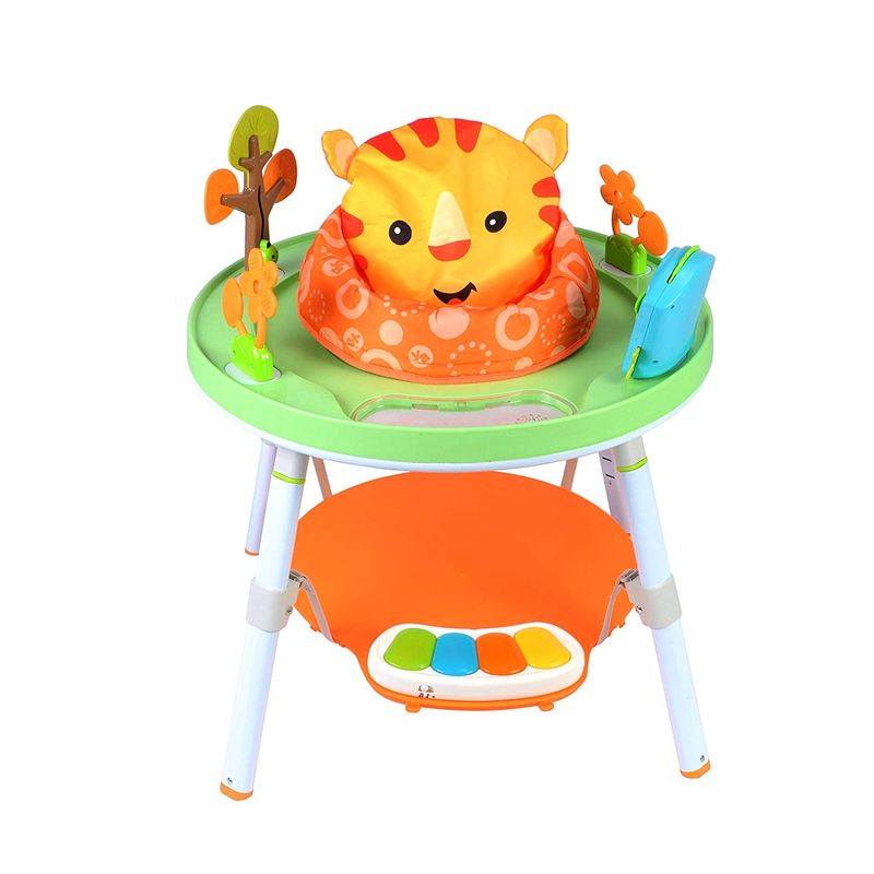 Jucarii, Copii si Bebe - Jucarii si jocuri - Jucarii de exterior - Balansoare copii - Saritor pentru copii cu centru de activitati si pian, 3 in 1, Baby jumper, Model leu, 6 luni + - Infinity.ro