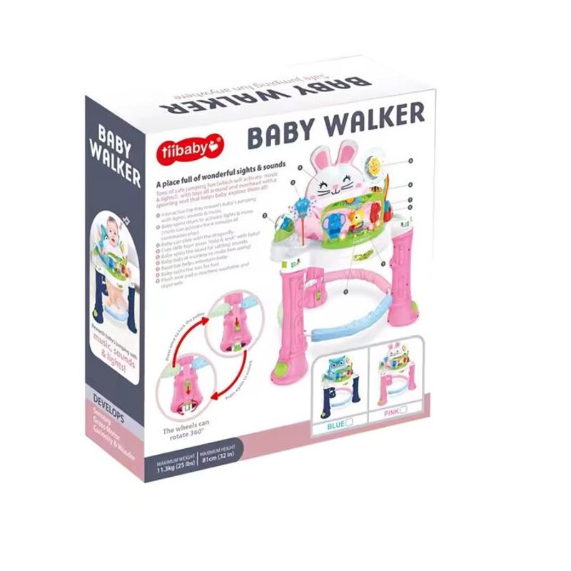 Jucarii, Copii si Bebe - Jucarii si jocuri - Jucarii de exterior - Balansoare copii - Centru de activitati pentru copii si premergator, Sunete, Lumini, Accesorii atractive, Model Iepuras, 6 luni + - Infinity.ro