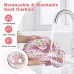 Jucarii, Copii si Bebe - Jucarii si jocuri - Jucarii de exterior - Balansoare copii - Saritor pentru copii 5 in 1 cu Masa si Centru de Activitati, Covoras Muzical, Baby Jumper, 6 luni+, Roz - Infinity.ro