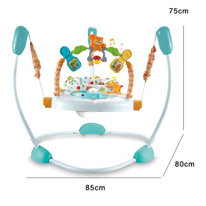 Jucarii, Copii si Bebe - Jucarii si jocuri - Jucarii de exterior - Balansoare copii - Saritor pentru copii cu Centru de Activitati, Baby Jumper, Lumini si Accesorii atractive, 6 luni+, Albastru - Infinity.ro