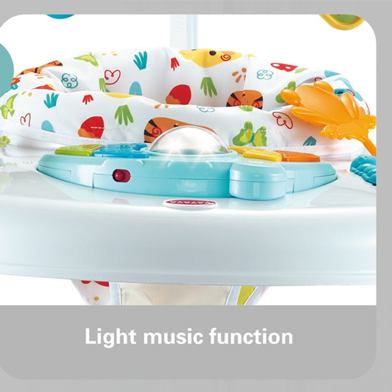 Jucarii, Copii si Bebe - Jucarii si jocuri - Jucarii de exterior - Balansoare copii - Saritor pentru copii cu Centru de Activitati, Baby Jumper, Lumini si Accesorii atractive, 6 luni+, Albastru - Infinity.ro