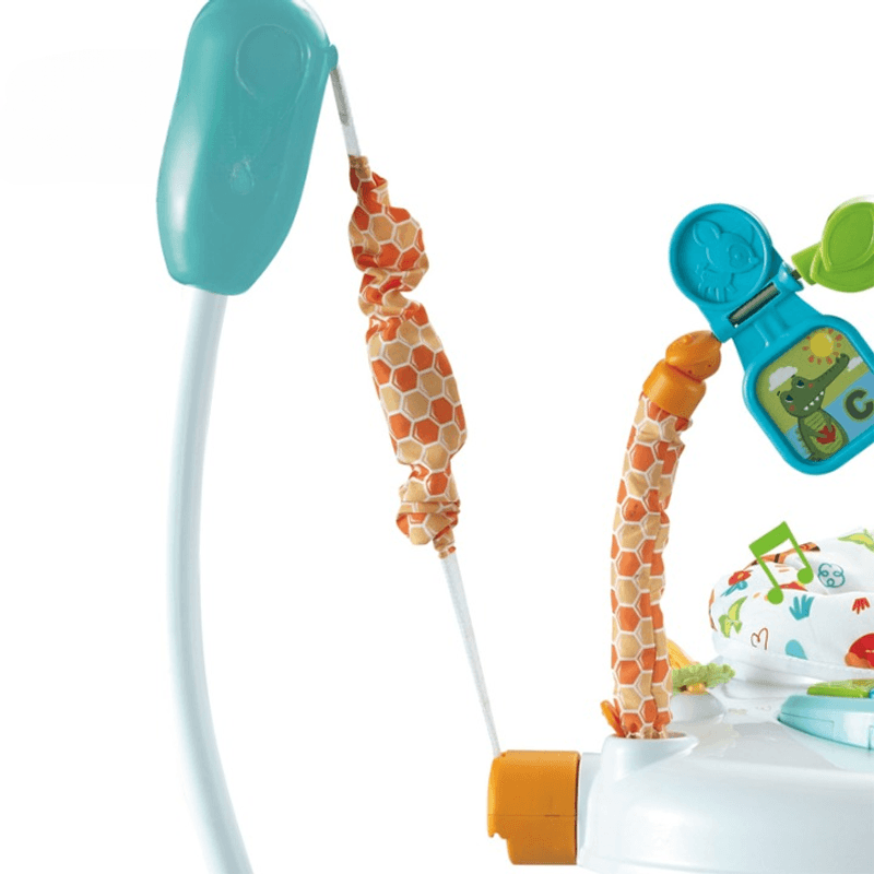 Jucarii, Copii si Bebe - Jucarii si jocuri - Jucarii de exterior - Balansoare copii - Saritor pentru copii cu Centru de Activitati, Baby Jumper, Lumini si Accesorii atractive, 6 luni+, Albastru - Infinity.ro