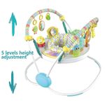 Jucarii, Copii si Bebe - Jucarii si jocuri - Jucarii de exterior - Balansoare copii - Saritor pentru copii cu Centru de Activitati, Baby Jumper, Sunete, Lumini si Accesorii interactive, Alb - Infinity.ro