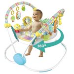 Jucarii, Copii si Bebe - Jucarii si jocuri - Jucarii de exterior - Balansoare copii - Saritor pentru copii cu Centru de Activitati, Baby Jumper, Sunete, Lumini si Accesorii interactive, Alb - Infinity.ro
