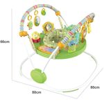 Jucarii, Copii si Bebe - Jucarii si jocuri - Jucarii de exterior - Balansoare copii - Saritor pentru copii cu Centru de Activitati Baby Jumper, Sunete, Lumini si Accesorii interactive, 6 luni+, Verde - Infinity.ro