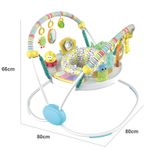 Jucarii, Copii si Bebe - Jucarii si jocuri - Jucarii de exterior - Balansoare copii - Saritor pentru copii cu Centru de Activitati, Baby Jumper, Sunete, Lumini si Accesorii interactive, Alb - Infinity.ro