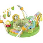 Jucarii, Copii si Bebe - Jucarii si jocuri - Jucarii de exterior - Balansoare copii - Saritor pentru copii cu Centru de Activitati Baby Jumper, Sunete, Lumini si Accesorii interactive, 6 luni+, Verde - Infinity.ro