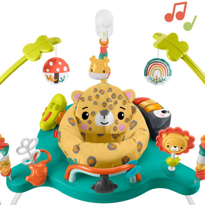 Jucarii, Copii si Bebe - Jucarii si jocuri - Jucarii de exterior - Balansoare copii - Saritor pentru copii cu Centru de Activitati, Baby Jumper, Sunete, Lumini si Accesorii atractive, 6 luni+, Leu - Infinity.ro