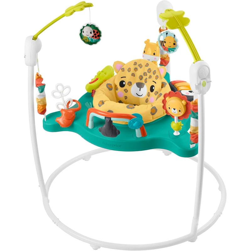 Jucarii, Copii si Bebe - Jucarii si jocuri - Jucarii de exterior - Balansoare copii - Saritor pentru copii cu Centru de Activitati, Baby Jumper, Sunete, Lumini si Accesorii atractive, 6 luni+, Leu - Infinity.ro