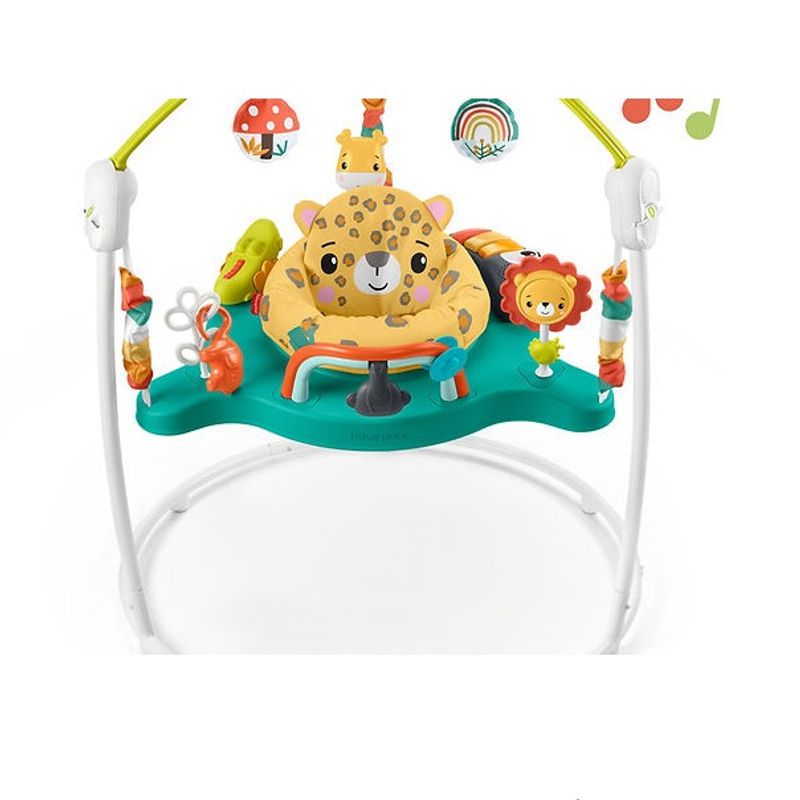 Jucarii, Copii si Bebe - Jucarii si jocuri - Jucarii de exterior - Balansoare copii - Saritor pentru copii cu Centru de Activitati, Baby Jumper, Sunete, Lumini si Accesorii atractive, 6 luni+, Leu - Infinity.ro