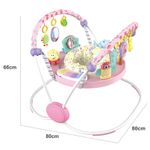 Jucarii, Copii si Bebe - Jucarii si jocuri - Jucarii de exterior - Balansoare copii - Saritor pentru copii cu Centru de Activitati, Sunete, Lumini si Accesorii interactive, 6 luni+, Roz - Infinity.ro