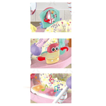 Jucarii, Copii si Bebe - Jucarii si jocuri - Jucarii de exterior - Balansoare copii - Saritor pentru copii cu Centru de Activitati, Sunete, Lumini si Accesorii interactive, 6 luni+, Roz - Infinity.ro