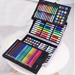 Jucarii, Copii si Bebe - Jucarii si jocuri - Jucarii & jocuri educative - Seturi pictura si desen - Set de pictura si desen pentru copii WePro Store, 145 de piese, Cutie Metalica, 3 ani +, Albastru astronaut - Infinity.ro