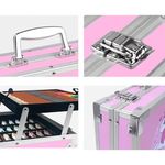 Jucarii, Copii si Bebe - Jucarii si jocuri - Jucarii & jocuri educative - Seturi pictura si desen - Set de pictura si desen pentru copii WePro Store, 145 de piese, Cutie Metalica, 3 ani +, Roz - Infinity.ro