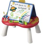 Jucarii, Copii si Bebe - Jucarii si jocuri - Jucarii & jocuri educative - Jocuri si jucarii educative - Tabla cu Doua Fete, Jocuri Incluse, Magnetica pentru Accesorii, Neagra pentru Creta, Markere cu Radiera, Burete, 3 Ani+ - Infinity.ro