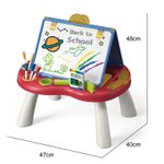 Jucarii, Copii si Bebe - Jucarii si jocuri - Jucarii & jocuri educative - Jocuri si jucarii educative - Tabla cu Doua Fete, Jocuri Incluse, Magnetica pentru Accesorii, Neagra pentru Creta, Markere cu Radiera, Burete, 3 Ani+ - Infinity.ro