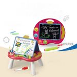 Jucarii, Copii si Bebe - Jucarii si jocuri - Jucarii & jocuri educative - Jocuri si jucarii educative - Tabla cu Doua Fete, Jocuri Incluse, Magnetica pentru Accesorii, Neagra pentru Creta, Markere cu Radiera, Burete, 3 Ani+ - Infinity.ro