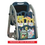 Jucarii, Copii si Bebe - Jucarii si jocuri - Jucarii & jocuri educative - Jocuri si jucarii educative - Tabla 3 in 1 cu Doua Fete, Compartiment Depozitare Carti, Magnetica si pentru Creta, Reglabila, Usor de Curatat, 3 Ani+ - Infinity.ro