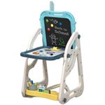 Jucarii, Copii si Bebe - Jucarii si jocuri - Jucarii & jocuri educative - Jocuri si jucarii educative - Tabla 3 in 1 cu Doua Fete, Compartiment Depozitare Carti, Magnetica si pentru Creta, Reglabila, Usor de Curatat, 3 Ani+ - Infinity.ro