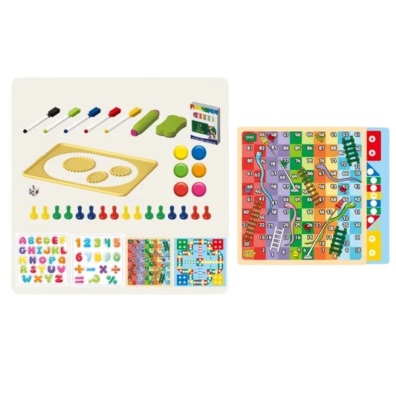 Jucarii, Copii si Bebe - Jucarii si jocuri - Jucarii & jocuri educative - Jocuri si jucarii educative - Tabla Multifunctionala cu Doua Fete, 2 Jocuri, Magnetica pentru Cifre si Litere, Accesorii Pictura, Reglabila, Verde, 3+ - Infinity.ro