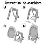 Jucarii, Copii si Bebe - Jucarii si jocuri - Jucarii & jocuri educative - Jocuri si jucarii educative - Tabla Multifunctionala cu Doua Fete, 2 Jocuri, Magnetica pentru Cifre si Litere, Neagra pentru Creta, Verde, 3 Ani+ - Infinity.ro