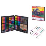 Jucarii, Copii si Bebe - Jucarii si jocuri - Jucarii & jocuri educative - Seturi pictura si desen - Set pentru pictura cu 258 piese intr-o valiza iMK®, perfect pentru desene pline de imaginatie - Infinity.ro