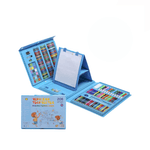 Jucarii, Copii si Bebe/Jucarii si jocuri/Jucarii & jocuri educative/Seturi pictura si desen - Set pictura si desen pentru copii si elevi, 208 piese din plastic, Yash, albastru, 41 x 31 x 6 cm - Infinity.ro