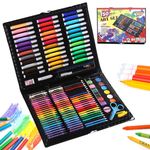 Jucarii, Copii si Bebe/Jucarii si jocuri/Jucarii & jocuri educative/Seturi pictura si desen - Rechizite de arta, 150 piese, Multicolor - Infinity.ro