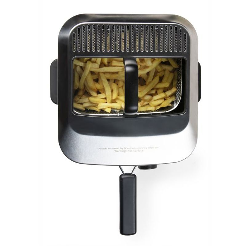 Electronice si Electrocasnice - Electrocasnice bucatarie - Aparate de gatit & desert - Friteuze - Friteuza Domo DO545FR, 4L, 2000W, fereastra vizualizare - Infinity.ro