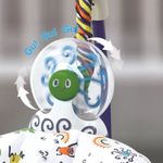 Jucarii, Copii si Bebe - Jucarii si jocuri - Jucarii de exterior - Balansoare copii - Saritor pentru copii cu centru de activitati, Sunete, Lumini, Accesorii atractive, Portocaliu, 6 luni + - Infinity.ro