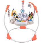 Jucarii, Copii si Bebe - Jucarii si jocuri - Jucarii de exterior - Balansoare copii - Saritor pentru copii cu centru de activitati, Sunete, Lumini, Accesorii atractive, Portocaliu, 6 luni + - Infinity.ro