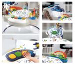 Jucarii, Copii si Bebe - Jucarii si jocuri - Jucarii de exterior - Balansoare copii - Saritor pentru copii cu centru de activitati, Sunete, Lumini, Accesorii atractive, Portocaliu, 6 luni + - Infinity.ro