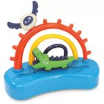 Jucarii, Copii si Bebe - Jucarii si jocuri - Jucarii de exterior - Balansoare copii - Saritor pentru copii cu centru de activitati, Sunete, Lumini, Accesorii atractive, Portocaliu, 6 luni + - Infinity.ro