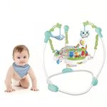 Jucarii, Copii si Bebe - Jucarii si jocuri - Jucarii de exterior - Balansoare copii - Saritor pentru Copii cu Centru de Activitati, Baby jumper, Scaun rotativ 360°, Multicolor, 6 luni +, - Infinity.ro