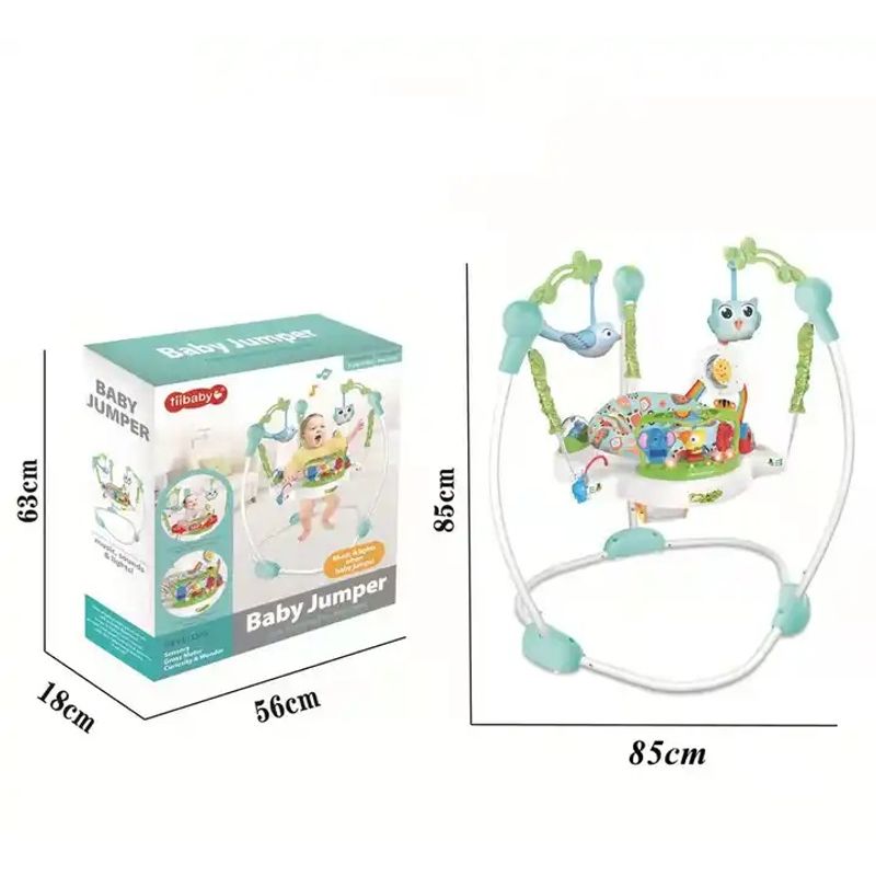 Jucarii, Copii si Bebe - Jucarii si jocuri - Jucarii de exterior - Balansoare copii - Saritor pentru Copii cu Centru de Activitati, Baby jumper, Scaun rotativ 360°, Multicolor, 6 luni +, - Infinity.ro