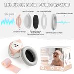 Casa si Gradina - Mobilier - Mobilier copii - Sisteme de siguranta - Casti Antifonice Pentru Copii si Bebelusi 3-36 luni, Protectie Auditiva, Prindere Sigura Fontanela, Alb cu Roz Deschis - Infinity.ro