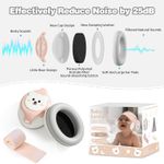 Casa si Gradina - Mobilier - Mobilier copii - Sisteme de siguranta - Casti Antifonice Pentru Copii si Bebelusi 3-36 luni, Protectie Auditiva, Prindere Sigura Fontanela, Alb cu Roz Deschis - Infinity.ro