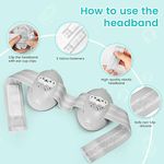 Casa si Gradina - Mobilier - Mobilier copii - Sisteme de siguranta - Casti Antifonice 2 in 1 Pentru Bebelusi si Copii 3-48 luni, Bentita Moale, Anulare Zgomot 25dB, Gri cu Ursulet - Infinity.ro