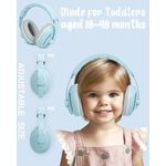 Casa si Gradina - Mobilier - Mobilier copii - Sisteme de siguranta - Casti Antifonice 2 in 1 Pentru Bebelusi si Copii 3-48 luni, Bentita Moale, Anulare Zgomot 25dB, Albastre cu Ursulet - Infinity.ro
