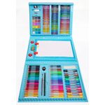 Jucarii, Copii si Bebe - Jucarii si jocuri - Jucarii & jocuri educative - Seturi pictura si desen - Set de desen si pictura pentru copii WePro Store, 208 elemente, Albastru - Infinity.ro