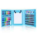 Jucarii, Copii si Bebe - Jucarii si jocuri - Jucarii & jocuri educative - Seturi pictura si desen - Set de desen si pictura pentru copii WePro Store, 208 elemente, Albastru - Infinity.ro