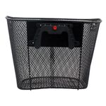 Sport si Outdoor/Ciclism/Piese pentru biciclete/Accesorii piese biciclete - Cos metalic pentru bicicleta cu maner, demontabil, conceput pentru a fi montat in partea din fata, culoare Neagra - Infinity.ro