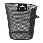 Sport si Outdoor/Ciclism/Piese pentru biciclete/Accesorii piese biciclete - Cos metalic pentru bicicleta cu maner, demontabil, conceput pentru a fi montat in partea din fata, culoare Neagra - Infinity.ro